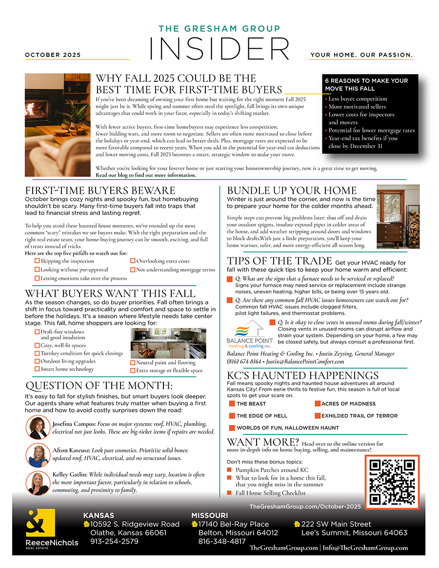 October Real Estate Newsletter